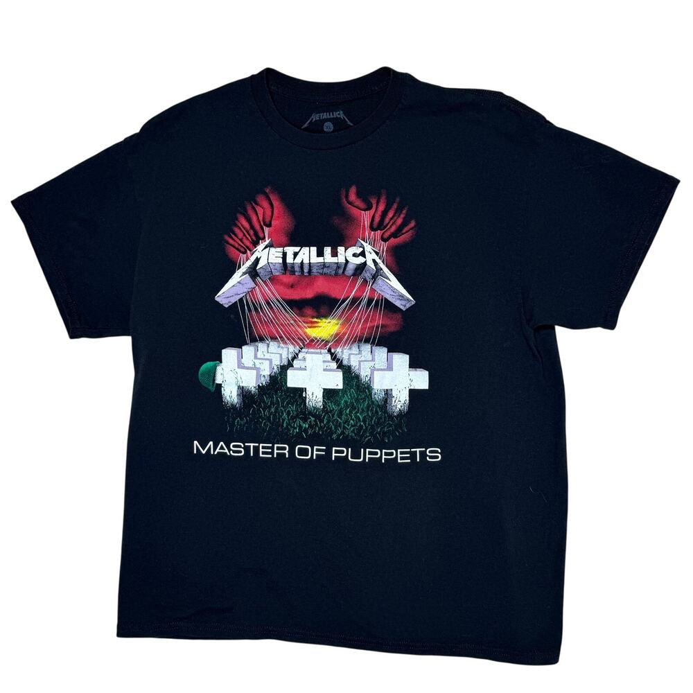 Metallica Graphic T-Shirt Master of Puppets Album Unisex XL Pullover